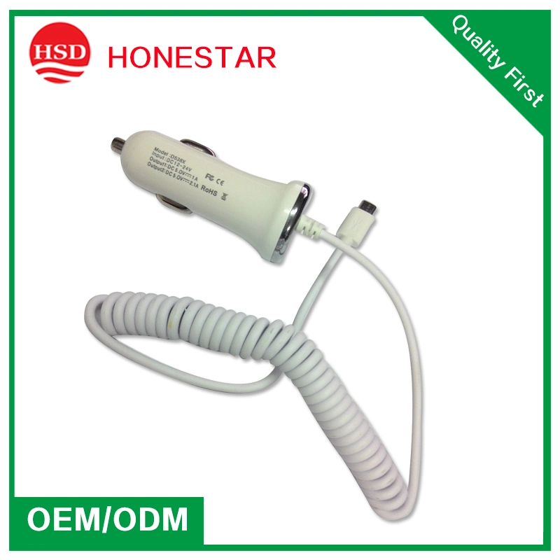 The Newest Micro USB 2.0 to Car Charger Cable with USB Port