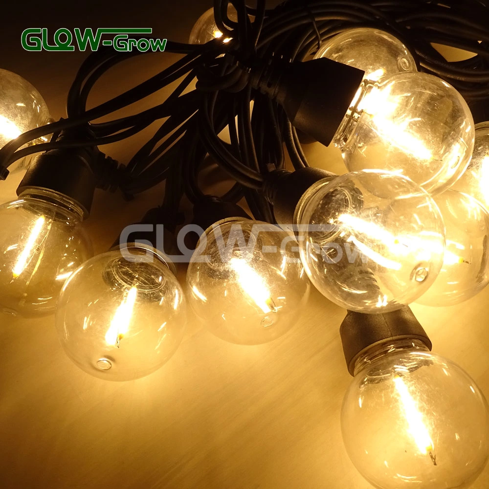 G45 IP65 UL Listed Filament String Light Festoon Light for Holiday Decoration
