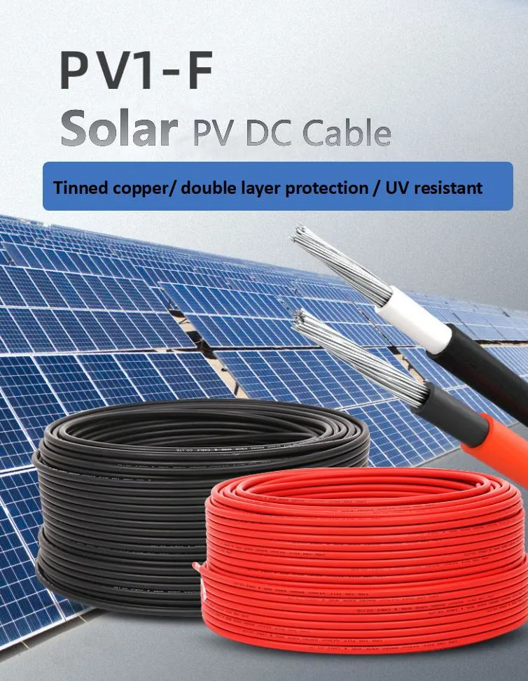 Electrical Sunlight Resistant 4mm 6mm 10mm 16mm 25mm Customized AC/DC Solar PV Electric Power Cable