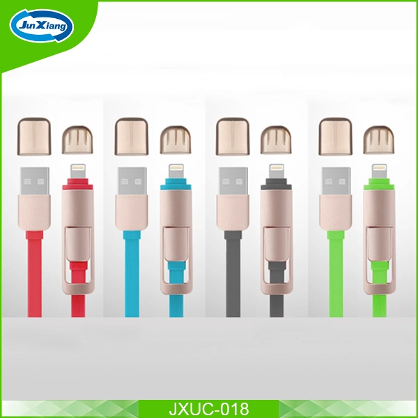 Newest 2 in 1 Micro/8 Pin USB Cable Sync Data Charging USB Cable+Car Charger for iPhone 5 5s 6 Plus Samsung