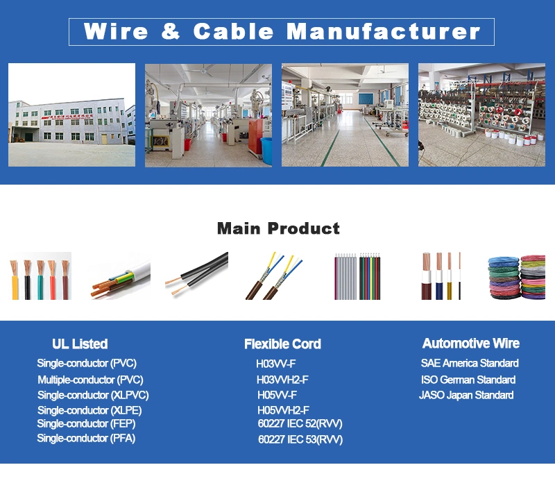 Auto Wire Cable Car Automotive Wire Tinned Automobile Power Cable
