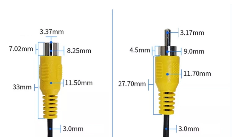 Custom 15cm Female and Male AV Single-Head RCA Audio Extension Wire Video Stereo Connector Audio Cable for Video Camera Speaker