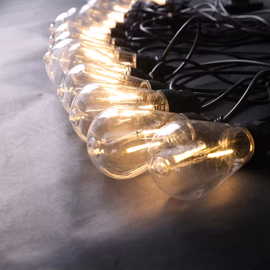 Retro Edison Bulb String Outdoor Garden Solar LED String Light
