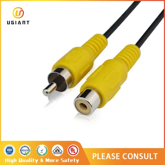 Custom 15cm Female and Male AV Single-Head RCA Audio Extension Wire Video Stereo Connector Audio Cable for Video Camera Speaker