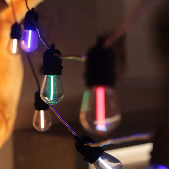 S14 Eco Friendly Outdoor Waterproof Solar Enery String Gazebo Patio Light