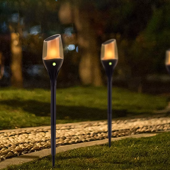 LED Solar Flickering Flame Torch Lights Outdoor Solar Garden Flame Light